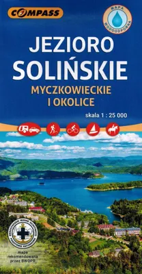 Produktbild von Solinasee, Myczkowieckie und Umgebung. Laminierte Touristenkarte. Ausgabe 2023. Kompass