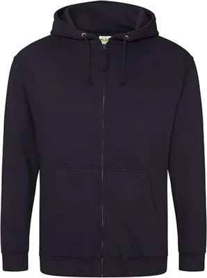 Produktbild von Just Hoods JH050 | Herren Kapuzenpulli mit Reisverschluss / Zoodie - Farbe: Jet Black - Größe: M
