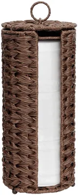 Image de Porte-papier hygiénique marron pour 3 rouleaux