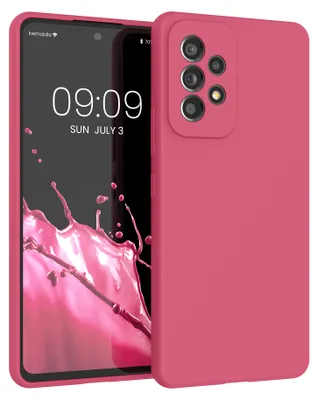 Produktbild von kwmobile Handyhülle für Samsung Galaxy A53 5G Hülle - Case Silikon - Kabelloses Laden - Schutzhülle Cover in Awesome Pink