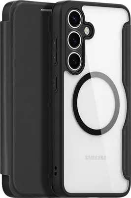 Produktbild von Dux Ducis Skin X Pro Hülle für Samsung Galaxy S25+ mit MagSafe und Wallet - Schwarz