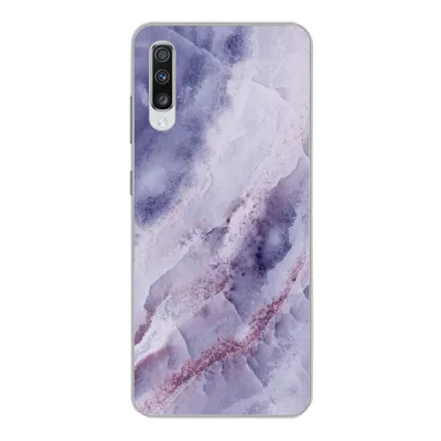 Produktbild von MuchoWow® Handyhülle Schutzhülle Hülle für Samsung Galaxy A70 Naturstein - Lila - Edelsteine und Mineralien Silikon Softcase Handy Hülle - Schutzhaube