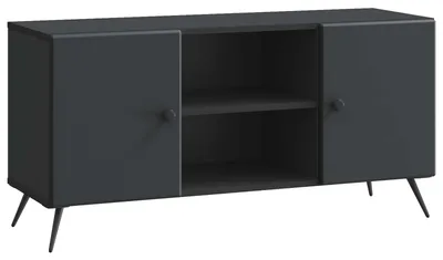Produktbild von vidaXL TV-Schränk Schwarz 102 x 34,5 x 50 cm Holzwerkstoff