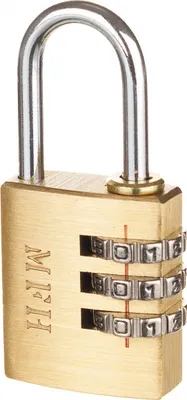 Obrázek produktu pro Visací zámek MFH, kovový, s kombinačním zámkem, cca 5,5 x 2,5 cm