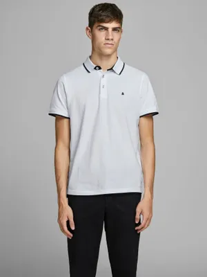 Immagine prodotto di jack and jones polo uomo jack and jones 12136668 paulos white