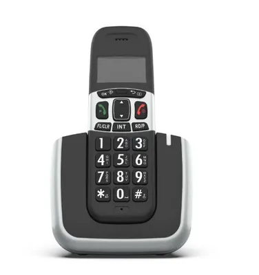 Produktbild von ZELURXX Strahlungsarmes schnurloses Telefon mit großen Tasten – Kabelloses Festnetztelefon für Büro und Zuhause, ideal für Senioren