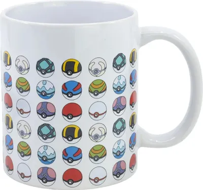 Produktbild von Pokemon Pikachu Pokeball Kaffeetasse Teetasse Tasse Geschenkidee 325 ml