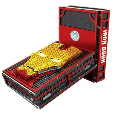 Obrázek produktu pro Stavebnice - Kniha Iron Man s 52 figurkami - 2610 dílků.