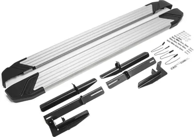 Image de Marchepieds Basic Aluminium Seuil Pour Citroen C-Crosser / Outlander /  2007-2013 / ASX 2010, 2 pcs Marchepied avec ABE Certificat, Matériel de Montage