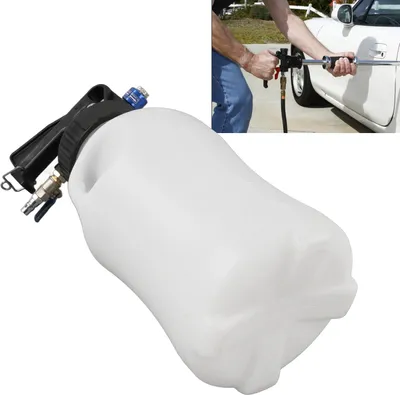 Immagine prodotto di Strumento pneumatico per il rabbocco dell'ATF da 6 litri con sistema di trasferimento dell'olio per trasmissioni con 13 adattatori per fluidi per trasmissioni automatiche