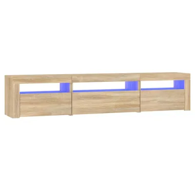 Obrázek produktu pro vidaXL TV skříňka s LED světly Dub Sonoma 195x35x40 cm