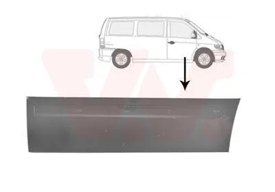Produktbild von VAN WEZEL 3078172 Autotür Reparaturblech äusserer Teil unterer Teil Rechts passend für MERCEDES-BENZ VITO Bus (638) V-Klasse (W638/2) VITO Kasten