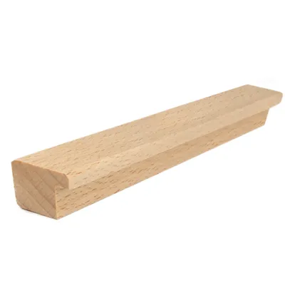 Produktbild von Möbelgriff aus Holz 20cm  Massiver 1 Stück Schrankgriffe Rohholz