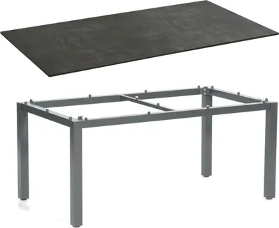 Produktbild von Sonnenpartner Gartentisch Base 160x90 cm Aluminium anthrazit Tischsystem