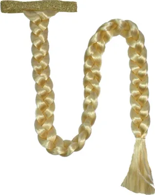 XXL Rapunzel-Zopf blond 115 cm lang geflochtener Zopf Accessoire für Damen Perücke Kostüm-Zubehör Fasching Karneval Mottoparty