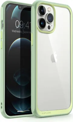 Image de Coque pour Apple iPhone 13 Pro Max, transparente, verte, renforcée