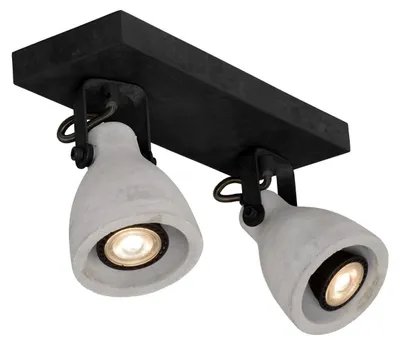 Produktbild von Lucide LED-Spot Grau aus Beton/Metall, L.29x10cm, GU10, dimmbar, dreh- & kippbar