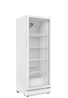 Produktbild von PKM Flaschenkühlschrank GKS168W 300L 4 Ablagen Glastür freistehend weiß
