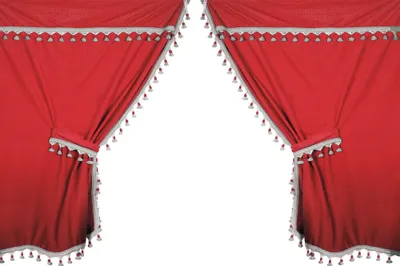 Image de Rideaux Lampa microfibre pour camion - Rouge
