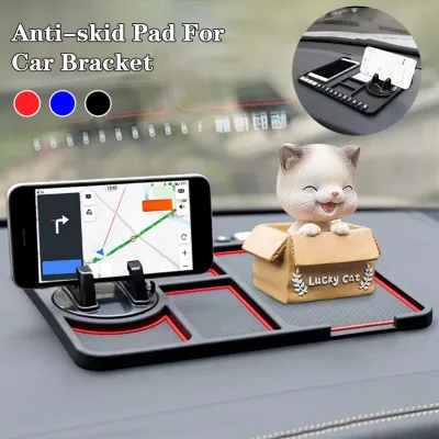 Zdjęcie produktu dla Antypoślizgowa mata na deskę rozdzielczą Uchwyt na telefon komórkowy Wielofunkcyjna poduszka silikonowa do przechowywania w samochodzie Silikonowa podkładka na deskę rozdzielczą