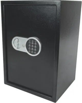Produktbild von Perel Elektronischer Safe mit Zahlencode und Notschlüssel, Stahlsafe mit LED-Beleuchtung und