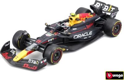 Produktbild von Bburago 1:43 RACE Formula F1 – Red Bull Racing RB20 (2024) #11 (Sergio Pérez) – mit Fahrer und Dekor