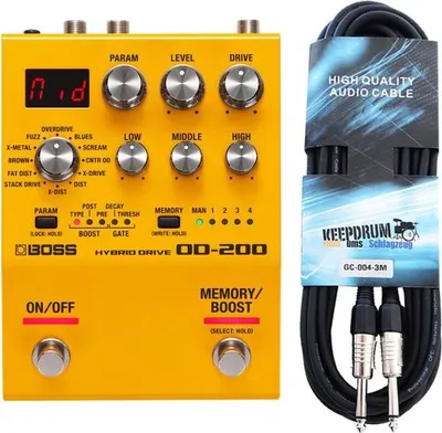 Zdjęcie produktu dla Jednostka multi-efektów Boss OD-200 Drive z kablem