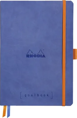 Produktbild von Rhodia GoalBook, Einfarbig, Blau, A5, 240 Blätter, 90 g/m², Punktgitter-Papier