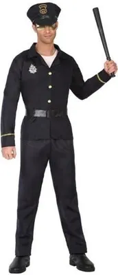 Image de Atosa Policier Coutume Noir M-L Noir M-L