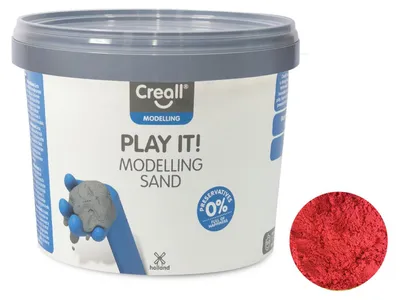 Image de Creall Play It Speelzand Rood, 750gr.