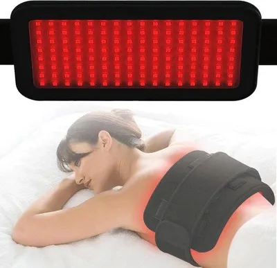 Produktbild von Thermoreflexriem - Rotes Licht - Wärmeriemen für Schmerzlinderung - Vielfach anwendbar für verschiedene Körperbereiche