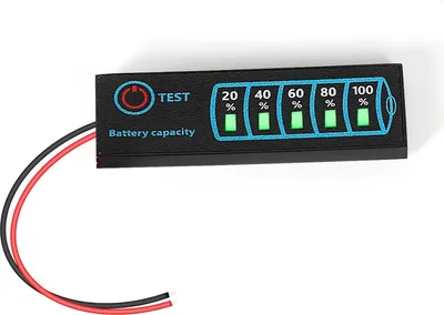Obrázek produktu pro LED indikátor napětí a energie baterie DC 5-30V - Indikátor baterie pro olověné a lithiové baterie 12V/24V