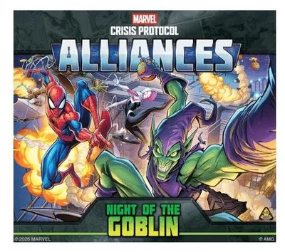 Zdjęcie produktu dla Marvel: Crisis Protocol Alliances Night of the Goblin – Gra planszowa – Atomic Mass Games – 1-4 graczy – 14+