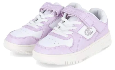 Imagen del producto de Zapatillas Champion para niñas, modelo RD18 BUBBLE G PS, color blanco, material sintético, talla 34