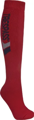 Produktbild von Trespass Unisex Tech Ski-Socken mit Wolle TP967 (43-46 EU/9-12 UK) (Rot)