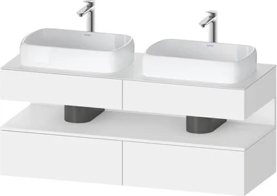 Produktbild von DURAVIT QA4767018180010 QTG KWTU WH Ek. 1400x550x600 Wß Mt. H