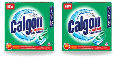 Produktbild von 2 x Calgon Wasmachinereiniger Tabletten - Kalkschutz - Vorteilspackung - 2 Stücke