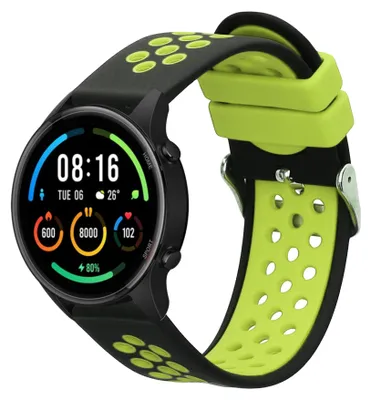 Produktbild von kwmobile Ersatzarmband kompatibel mit Xiaomi Watch S4/S4 Sport/S3/S2/Watch S1 Active/Redmi Watch 5 Active Armband - Fitnesstracker Band aus Silikon in