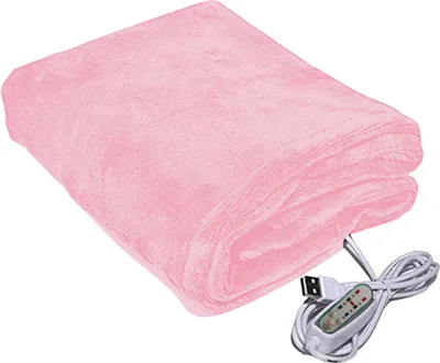 Produktbild von Heizdecke für den Winter, 3-stufige Temperatureinstellung, USB-Aufladung, dickes, doppelseitiges Material, Zeiteinstellung, Heizdecke für Camping, Reisen, Büro, Zuhause