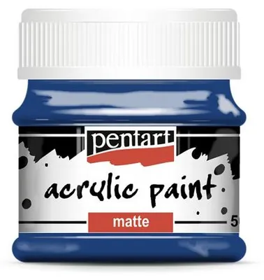 Obrázek produktu pro Akrylová barva matná PENTART 50 ml TMAVĚ MODRÁ