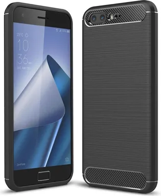 Produktbild von Asus Zenfone 4 Pro ZS551KL TPU Case Carbon Fiber Optik Brushed Schutz Hülle Schwarz
