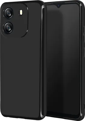 Image de Avizar, Soft Touch Housse silicone Blackview Wave 6C, dos mat, noir
