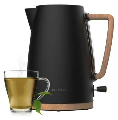 Zdjęcie produktu dla Cecotec ThermoSense 200, 1,7 l, 2200 W, Czarny, Drewno, Stal nierdzewna, Wskaźnik poziomu wody, Bezprzewodowy
