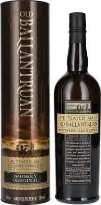 Image de Old Ballantruan the PEATED MALT Unchillfiltered 50% Vol. 0,7l en boîte cadeau