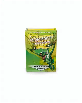 Produktbild von Dragon Shield Matte Sleeves in Standardgröße - Apfelgrün (100 Sleeves)