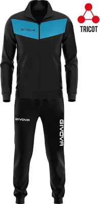 Produktbild von Givova Visa Trainingsanzug Schwarz 9-10 Years Jungen Schwarz 9-10 Years