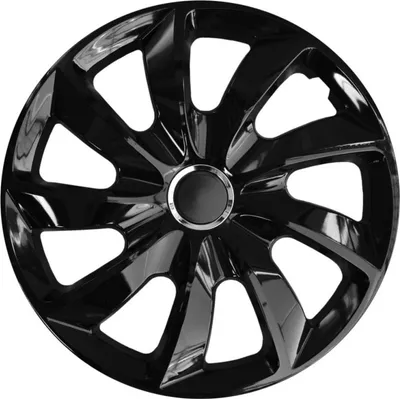 Produktbild von NRM Radkappen Radzierblenden Autoradkappen Schwarz Lackiert schwarz NRM Stig 17" Set 4 Stück