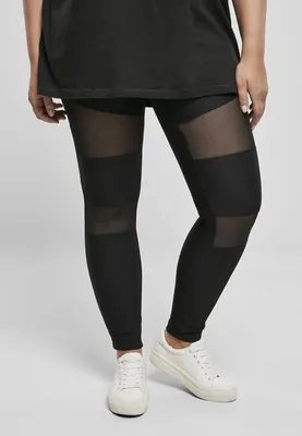 Image de Urban Classics Ladies - TECH MESH Rib Fitness Leggings - M