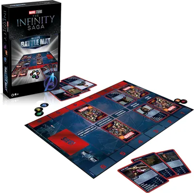 Zdjęcie produktu dla Mata bitewna - Marvel z kwartetem do gry karcianej Top Trumps