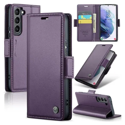 Immagine prodotto di Custodia Galaxy S21 5G, Custodia in pelle con funzione stand per Samsung Galaxy S21 5G Viola